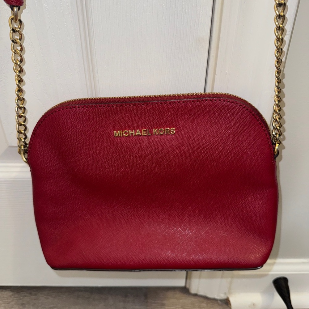 Michael Kors Red Crossbody Bag
